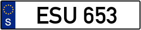 Truck License Plate